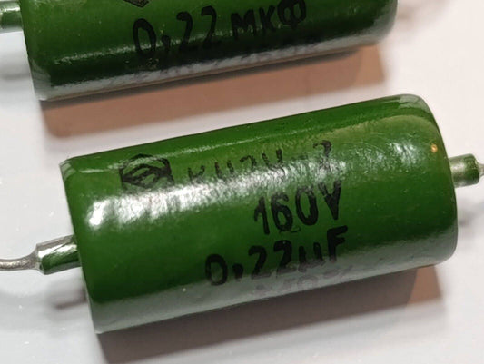 4 pcs x K42U-2(K42Y-2)  NEW METAL-PAPER SEALED CAPACITORS 0.22uF +-10% 160V
