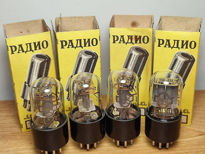 4 x 6n9s 77's Reflector tubes NOS OTK 6sl7 1579 6N9S ecc35 6H9C 6н9с USSR Triode