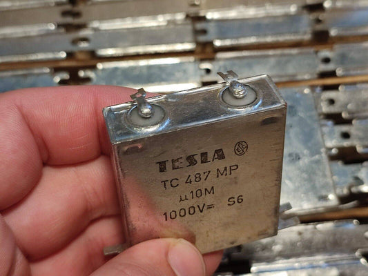 44 Pcs. BOX 0.1uF 20% 1000 V TESLA TC487 MP PAPER IN OIL PIO CAPACITOR