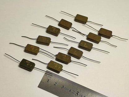 470 pF 500 V 5% LOT OF 12 Pcs.  RUSSIAN SILVER-MICA CAPACITORS KSO-5G КСО-5Г