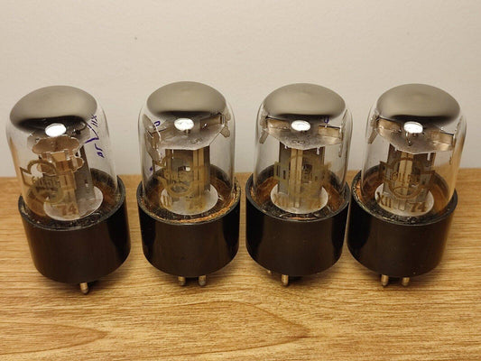 4pcs 6C5S (6X5GT EZ35 6U5C) Rectifier Reflector Tubes Nos 70's OTK mark