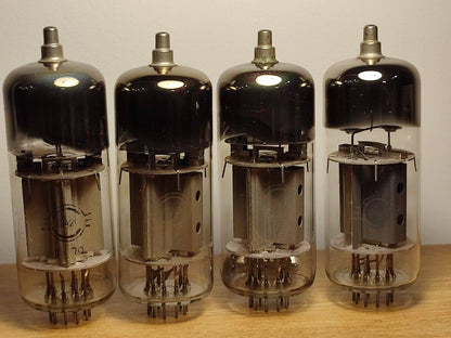 4pcs 6P42S 6П42С  VACUUM TETRODE TUBES SVETLANA USED TESTED