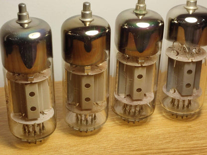 4pcs 6P42S 6П42С  VACUUM TETRODE TUBES SVETLANA USED TESTED
