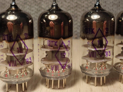 4 Stück 6S4P-EV (6С4П-ЕV EC86 PC86 WE417A) SOWJETISCHE RÖHREN / REFLEKTOR / NEU NOS 80er