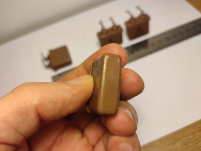 4x 1 uF 10% 300 V RUSSISCHES PAPIER IN ÖL (PIO) AUDIOKONDENSATOR MBGO-1 МБГО-1
