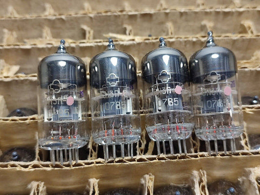 4x 6N3P-E /5670/2c51/396 A/ECC42 NOS NIB Gold Grid 3 Mica Military USSR Tube