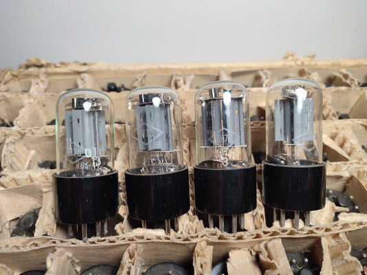 4x 6N7S = 6N7GT Double Triode Tube FOTON Soviet Russian 60's NEW  NOS