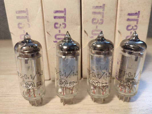 4x Boxed TG3-0.1/1.3 low-power Tubes Soviet TG3-0,1/1,3 USSR NEW NOS