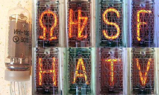 4x IN-19B Tubes Nixie (IN19B NИН-19Б) NEW NEW NOS Tested