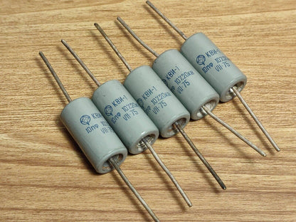 5 Stück 10pF 20kV ±10% Keramik-Hochspannungsimpulskondensatoren KVI-1 / КВИ-1