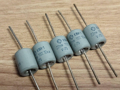 5 Stück 22pF 10kV ±10% Keramik-Hochspannungsimpulskondensatoren KVI-1 / КВИ-1
