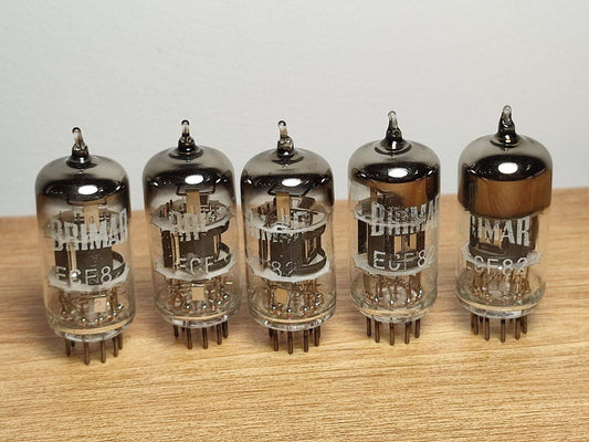 5Pcs USED Brimar ECF82 - D-getter black plate Tubes