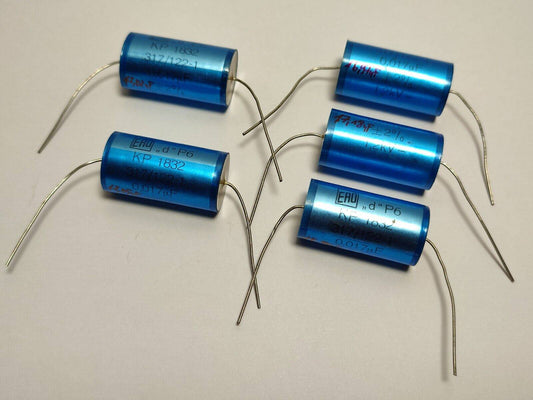5X Vintage 0.017UF 39nF 1200V 1.2KV 2% Axial Capacitor KP1832 317/122-1 ERO