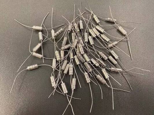 6.8uf 10V axial aluminum oxide-semiconductor capacitors K53-14  Set of 50. NOS