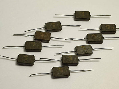680 pF 500 V 10 % 10er-Packung russische Silber-Glimmer-Kondensatoren KSO-10G КСО-10Г 
