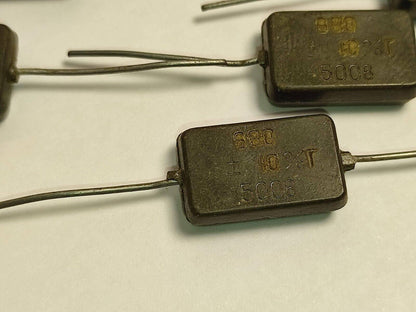 680 pF 500 V 10 % 10er-Packung russische Silber-Glimmer-Kondensatoren KSO-10G КСО-10Г 