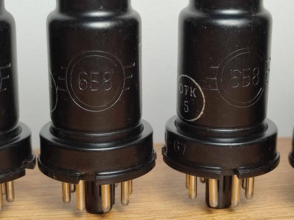 6x 6B8 (6Б8) Military Version Russian Double Diode-Pentode Tubes Röhre NOS 60's
