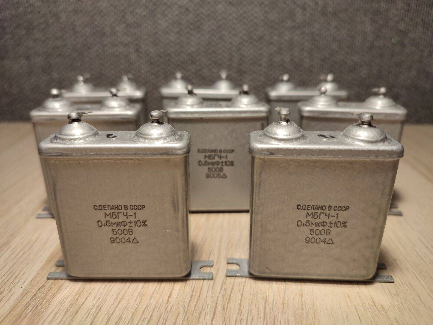 6x Paper MBGCH-1 - 0.5uF 500V PIO PAPER IN OIL Capacitors / NOS