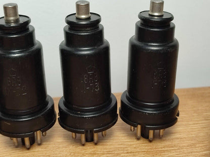 8x 6A8 = 6Q8 Heptode Tube Novosibirsk Sovietų Naudoti vamzdžiai Metalas