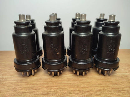 8x 6A8 = 6Q8 Heptode Tube Novosibirsk Sovietų Naudoti vamzdžiai Metalas