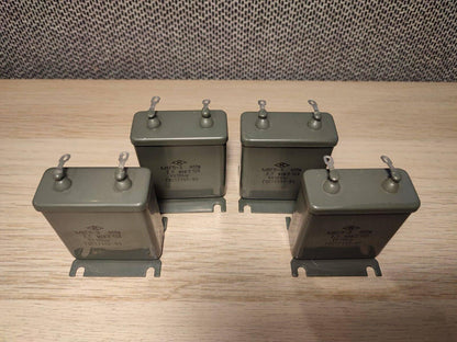 MBGP-3/МБГП–3 2uF 10% 400V RUSIŠKI POPIERINIAI KONDENSATORIAI 4Vnt.