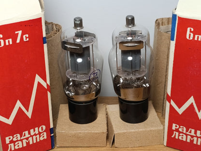2 PCS 6P7S ( 6BG6G , 6BG6GA ) NEW NOS OUTPUT BEAM TETRODE / BATCH / BOX / Tested